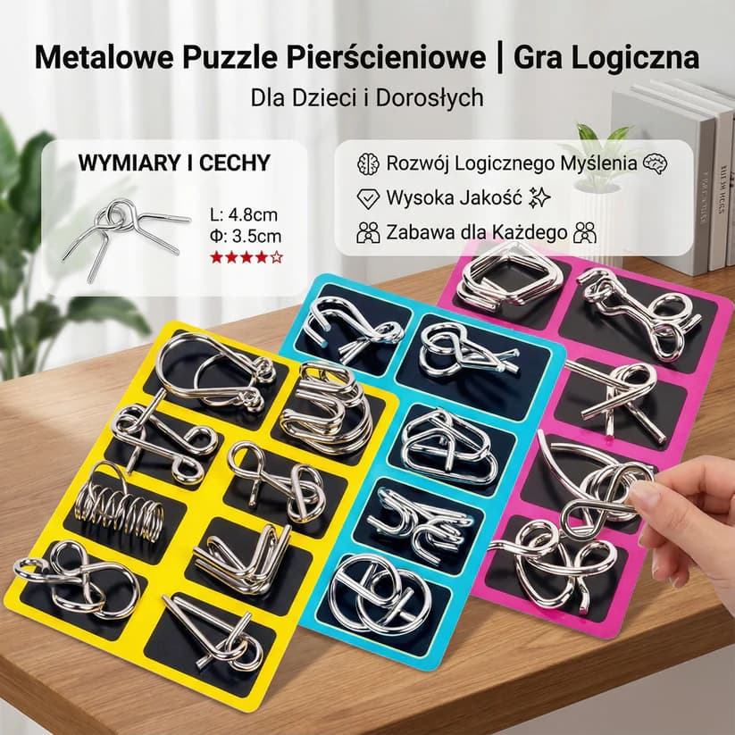 Metalowa Łamigłówka 3D