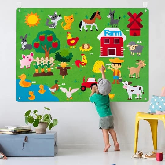 Edu Matt™ - Edukacyjna mata filcowa Montessori