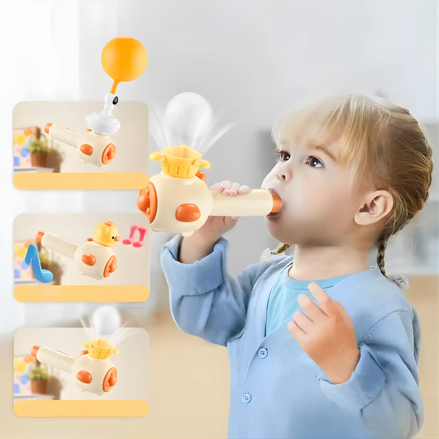 Dmuchajek - Zabawka Gwizdek Logopedyczny