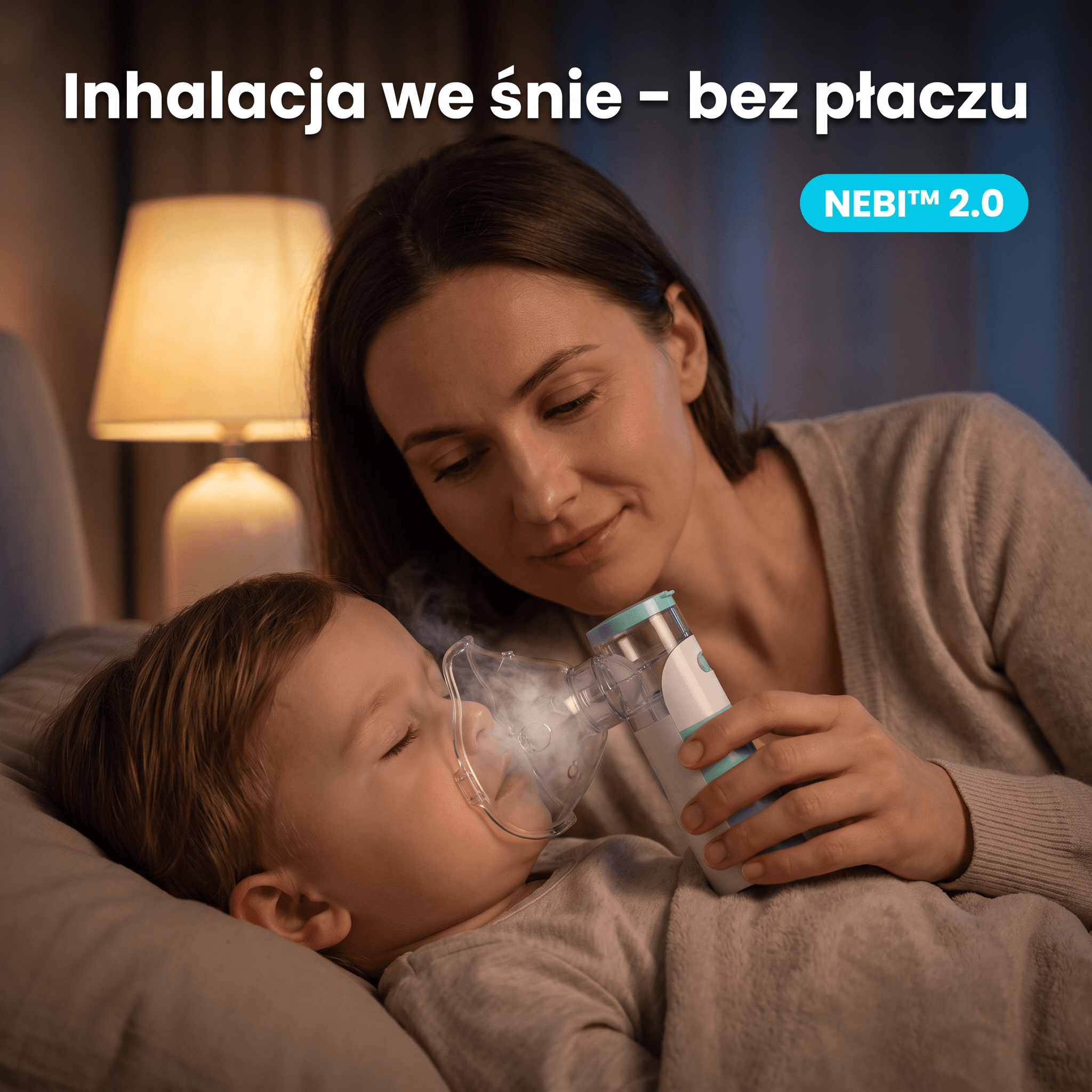 NEBI™ 2.0 – cichy inhalator siateczkowy dla dzieci i całej rodziny